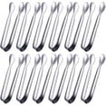 thumbnail image 1 of 12 Pack Mini Tongs Sugar Tongs Ice Tongs Stainless Steel Small Serving Tongs, 1 of 5