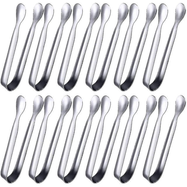 12 Pack Mini Tongs Sugar Tongs Ice Tongs Stainless Steel Small Serving Tongs