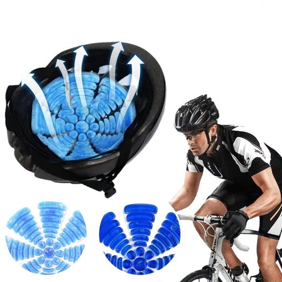 Ice Cap Insert with Gel Technology for Extended Outdoor Work and Cycling Comfort