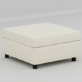 thumbnail image 3 of Love Seat Couches With Storage Function - Chenille Fabric Solid Wood For Living Room Beige Mid Century Modern Sectional Couch Home Office, 3 of 6