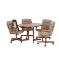 thumbnail image 6 of Caster Chair Company 5-Piece 42x42 Caster Dining Set Wood Edge Laminate Table Top & Toast Chairs, 6 of 25