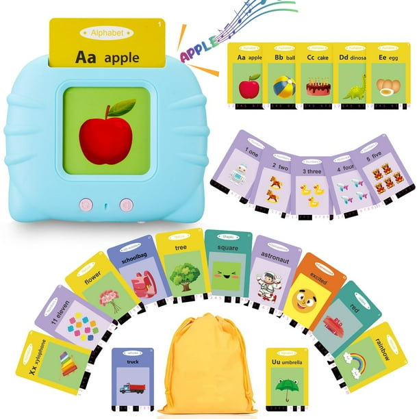 Winbaby Tarjetas flash parlantes Juguetes de bolsillo para hablar - 336 palabras visuales Montessori Audible Speech Buddy Aprendizaje educativo preescolar Pocketspeech Terapia del habla Juguete para n