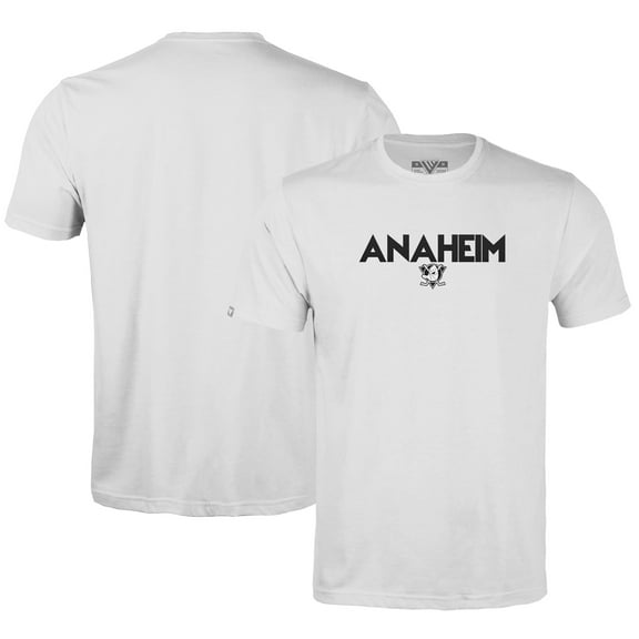 Men's Levelwear White Anaheim Ducks Richmond City Capsule T-Shirt