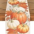 thumbnail image 5 of VQPeo Thanksgiving Table Runner with Pumpkin and Maple Leaf Design for Fall Parties and Family Dinner Decor, 5 of 5