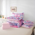 thumbnail image 4 of Erosebridal Girly Pink Bow Tie Bed in a Bag King Size, Princess Bowknot Bed Set, Dreamy Polka Dots Room Decor, Reversible 7pcs, 4 of 4