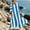 Light Blue, variant on Women's Brushstroke Stripe Print Maxi Dress, V-Neck Dolman Sleeve Silhouette, Relaxed Casual Dress for All Summer Occasions Purple L