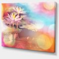 thumbnail image 2 of Lotus sur Fond Abstrait - Impression sur Toile Florale, 2 of 3