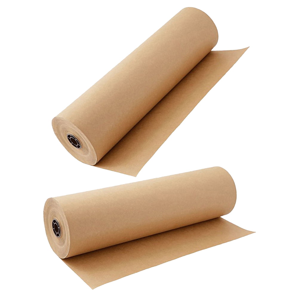 Moluckfu 2-Pack Flower Wrapping Kraft Paper Rolls for Crafts, Multipurpose Floral Bouquet Wrap