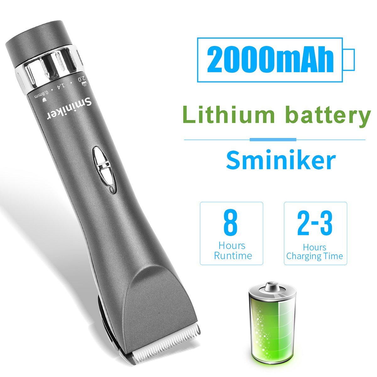 sminiker quiet pro hair clippers cordless