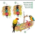 thumbnail image 3 of Juego de 3 juguetes colgantes para pájaros con cascabeles, para periquitos, cacatúas, periquitos y otras aves, juguetes para masticar para loros, 3 of 5