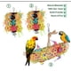 thumbnail image 3 of Juego de 3 juguetes colgantes para pájaros con cascabeles, para periquitos, cacatúas, periquitos y otras aves, juguetes para masticar para loros, 3 of 5