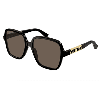 New GUCCI Sunglasses Black Gold Cat Eye Square Gradient Lens Womens Gucci 54mm Acetate Cat-Eye Sunglasses | Neiman Marcus main image 4