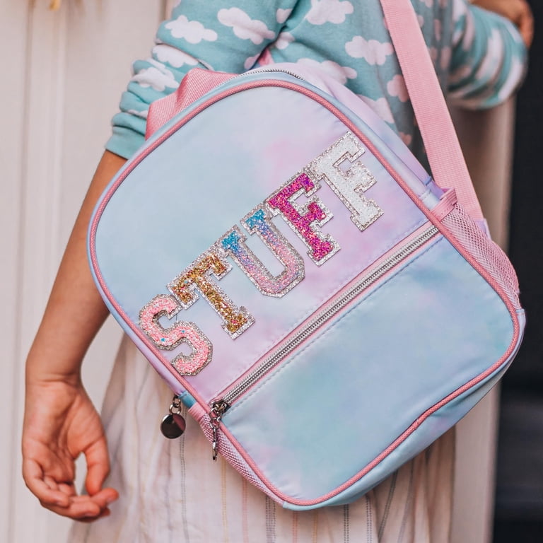 girls patch glitter rainbow mini backpack FROG SAC Mini Toddler School Backpack for Girls, Pink Preschool Kids Backpacks, Small Daycare School Bookbag, Tie Dye Glitter Little Girl Travel Back