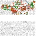 thumbnail image 6 of Christmas Giant Coloring Poster/Tablecloth for Kids – 30 x 72 Inch Jumbo DIY Poster with Santa & Reindeer – Holiday Arts Crafts, Winter Party Games, Classroom Activities, Xmas Decorations & Gifts, 6 of 14