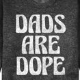 thumbnail image 3 of Instant Message - Dads Are Dope  - Men's Crew Neck Fleece Pullover, 3 of 6