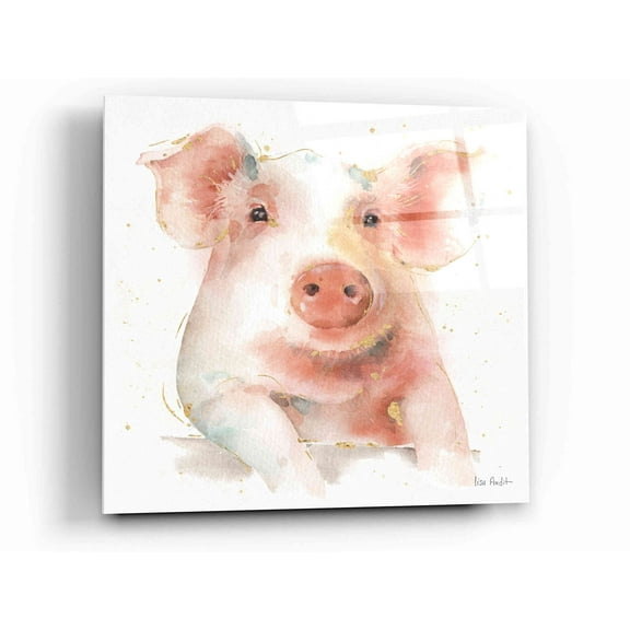 Epic Art 'Farm Friends III' by Lisa Audit, Acrylic Glass Wall Art, 12"x12"