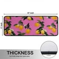 thumbnail image 5 of Kitchen Rugs Sets Of 2,Yellow Lemon Flowers Pink Pattern Anti Fatigue Kitchen Mat Rugs Non Slip Washable,Decorative Kitchen Floor Mats for Kitchen,Sink,Laundry,17"x47"+17"x47", 5 of 5