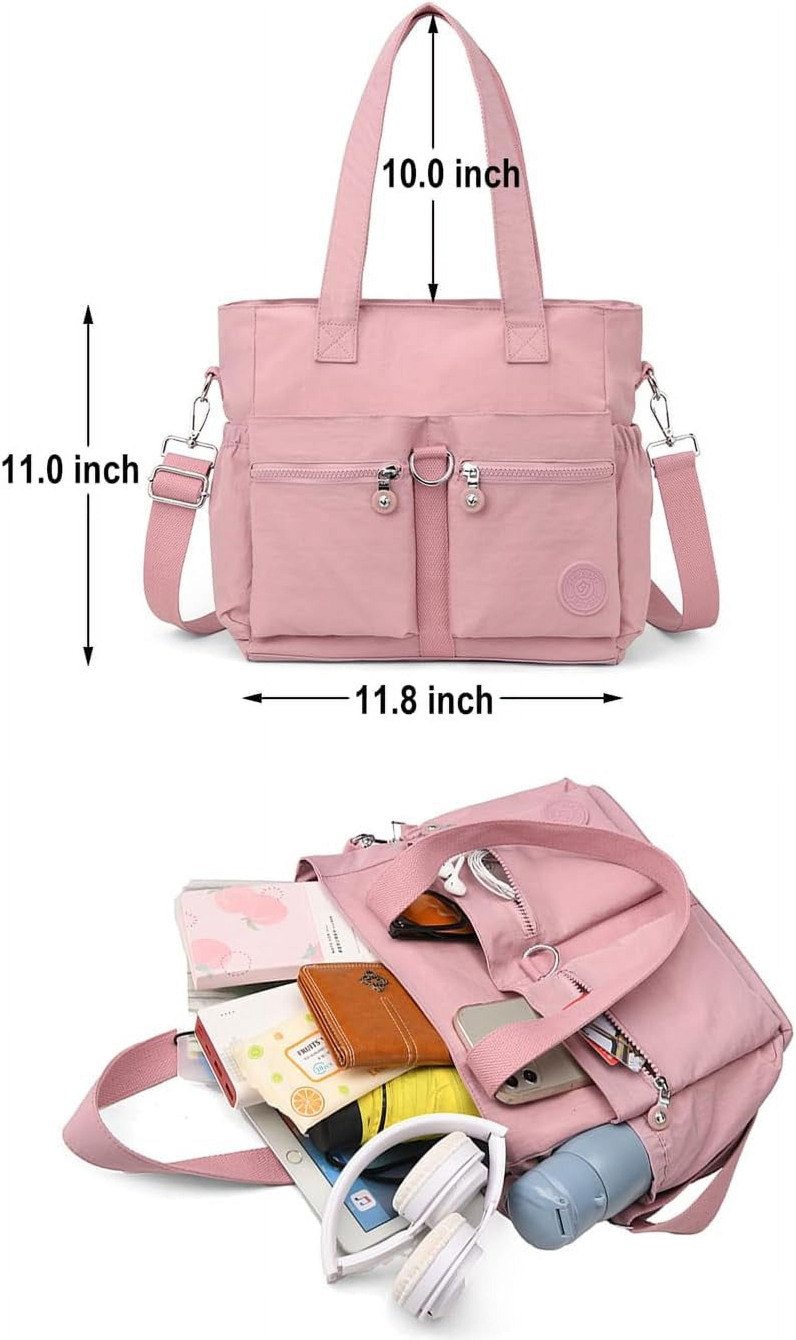 Tote Bag for Women Nylon Purse and Handbags Tote Purse Crossbody Bag Messenger Bag