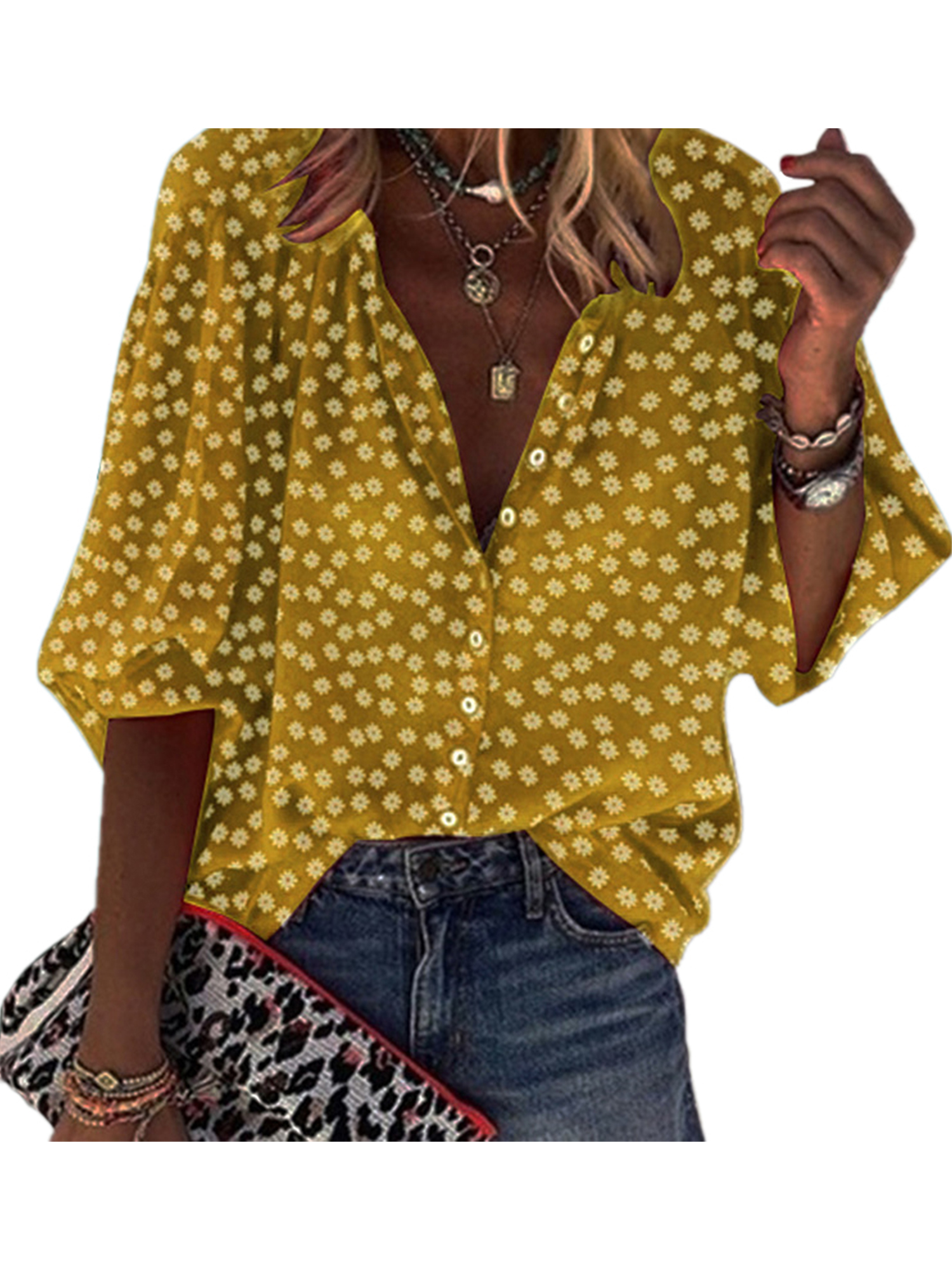 yellow long top ladies