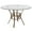 Clear Top/Matte Gold Frame, variant on Flash Furniture Carlisle 48'' Round Glass Dining Table with Matte Gold Metal Frame