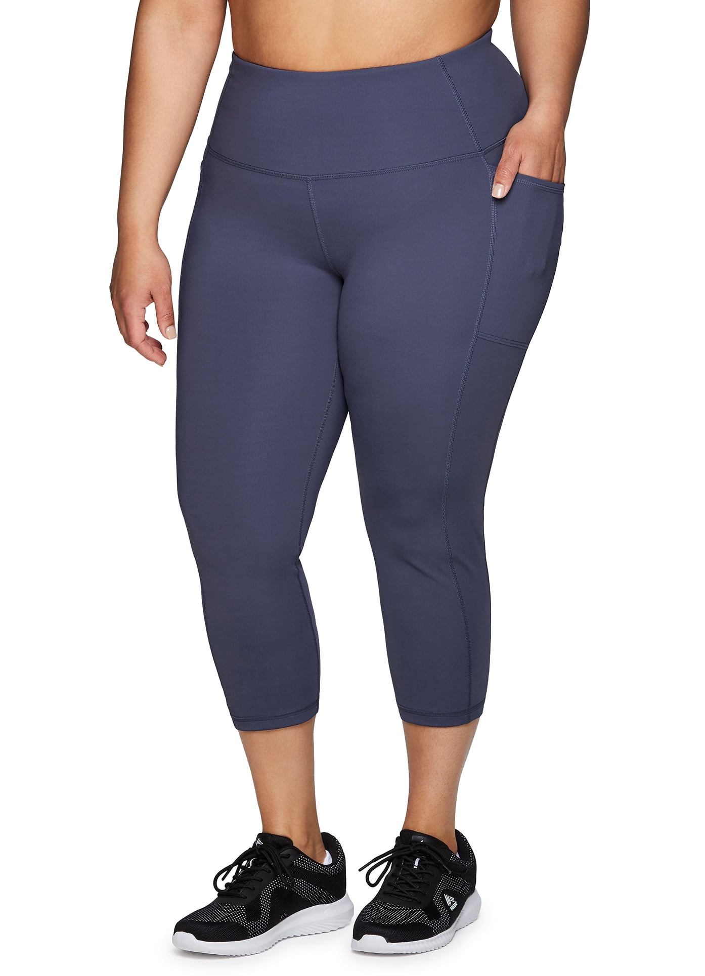 RBX Active Women's Full Length High Waist Ribbed Legging With Pockets 