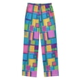 thumbnail image 2 of FORMRS Kids Pajama Pants with Pockets Size 9-10Y Boys Lounge Sleep Bottoms, Colorful Geometric Pattern, 2 of 8