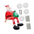 thumbnail image 4 of Decoración navideña inflable de Papá para exteriores con accesorios de montaje y bolsa de regalo grande. Adorno navideño iluminado para fiestas, 4 of 8