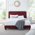 thumbnail image 2 of Modway Celine Channel Tufted Performance Velvet Full Bed in Teal Green, 2 of 9