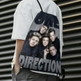 thumbnail image 5 of One Direction Drawstring Backpack Water Resistant String Bag Sackpack Cinch for Sports, Gym, Travel, Swimming, Yoga, Beach, 5 of 8