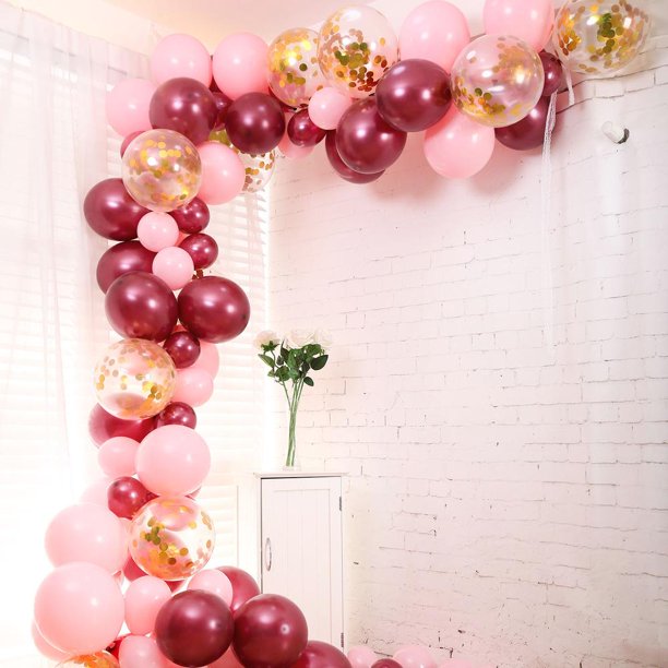 110 Pack Diy Balloon Garland Kit Balloon Arch Party Decorations Burgundy Pink Clear Walmart Com 110 Pack Diy Balloon Garland Kit Balloon Arch Party Decorations Burgundy Pink Clear Walmart Com