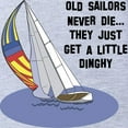 thumbnail image 2 of CafePress - Old Sailors Never Die - Cute Infant Baby Football Bodysuit, 2 of 3