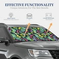thumbnail image 4 of Daiia Watercolor Cactuses 2PCS Car Windshield Sun Shade, Foldable Sun Shield for Car Front Window, Auto Sun Blocker Visor Protector Universal for Truck SUV Pickup-Large, 4 of 7