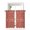 Red, variant on Teal Green Terracotta Splatter Curtains 45 Inch Length,Sheer Curtains for Bedroom Living Room Window Boho Mottled Vintage Rustic Rod Pocket Drapes Kitchen Curtains Small Half Window 42"x45" 2 Panels