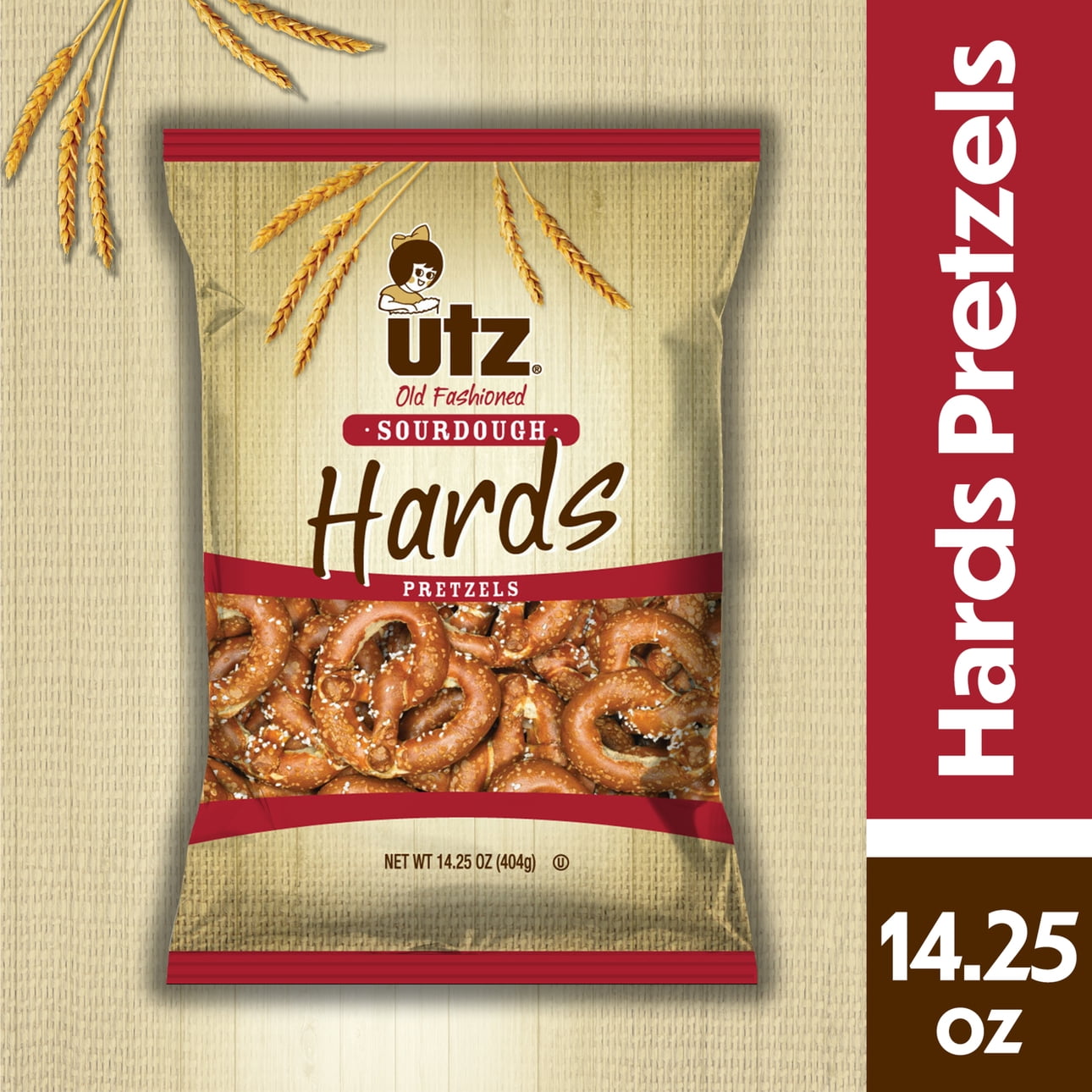 14.25 oz Utz Old Fashioned Sourdough Hards Pretzels