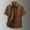 Coffee, variant on Men's Short Sleeve Shirt Nylon Casual Workwear Button Down Shirt With Multiple Pockets Loose Fit For Spring Summer Fall Daily Wear Big and Tall Shirts Black M