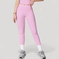thumbnail image 2 of Women's High Waist Seamless Leggings with Tummy Control and Sculpting Fit for Active or Casual Everyday Wear - Medium, Pink, 2 of 7