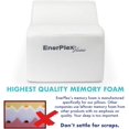 thumbnail image 3 of EnerPlex CertiPUR-US Certified Never-Flat Memory Foam Knee Pillow Orthopedic Pillow Wedge for Back Pain Leg Pain Sciatica Pain Relief Pregnancy Pillow Hip and Spine Alignment Removable Washable Cover, 3 of 8