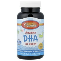 Carlson Kid's Chewable DHA, 60 Soft Gels