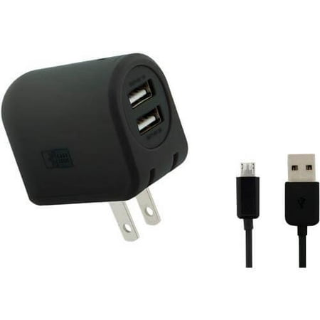 Case Logic 2ACLDUSBBLK Dual USB Charger with Micro Cable