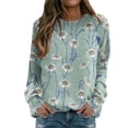 thumbnail image 4 of Puntoco moda mujer Otoño Invierno blusa de manga larga cuello redondo Casual pulóver tops sudaderas Puntoco Puntoco-2258, 4 of 7