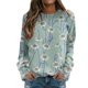 thumbnail image 4 of Pntutb moda mujer Otoño Invierno blusa de manga larga cuello redondo Casual pulóver tops sudaderas Pntutb Pntutb-2256, 4 of 7
