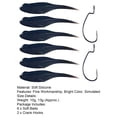 thumbnail image 7 of 6Pcs 10g/13g Simulation Design Realistic Fish Eye Bright Color Soft Baits Soft Silicone Fishing Worm Swimbaits with Crank Hooks Fishing Gear, 7 of 7