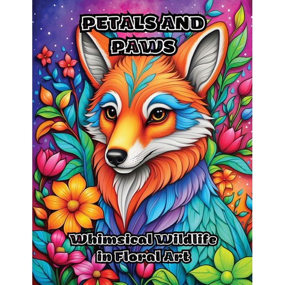 Petals and Paws: Whimsical Wildlife in Floral Art, (Paperback)