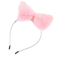 thumbnail image 4 of Womens Hairband Anime Hairband Halloween Hairhoop - Rosado, tal se describe Soledad Diadema de orejas de gato, 4 of 7