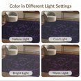 thumbnail image 7 of ODIKA 4'x6' Washable Area Rug Dark Purple Gothic Moon Design Mystical Night Scene with Bats and Trees for Home Office, Under Desk, Non-Slip Chair-Friendly, Flatwoven, 7 of 7