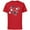Red, variant on Disney Minnie Mouse Icon Winter Lodge Standard - Short Sleeve Cotton T-Shirt for Adults - Customized-Black