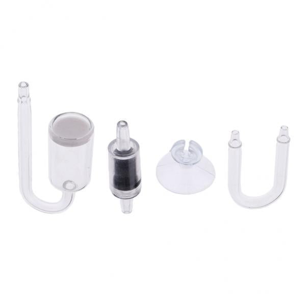 13xSet De 4/4 Piezas Fish Tank Aquarium CO2 Difusor Reactor De Dióxido De Carbono Sunnimix Difusor de CO2 para acuarios