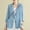 Z#1_Blue, variant on Linen Blazers for Women Business Casual 3/4 Sleeve Lightweight Suit Jackets Work Office Blazer With Pockets Green
