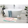thumbnail image 5 of Turquoise Pink Painted Background Bath Rugs 16x24 Inch Non Slip Bath Mat Quick Dry Absorbent Thin Bath Rug Fit Under Door Washable Bath Floor Rugs for Bathroom Bathtub Shower Sink,Multi 8, 5 of 6