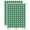 Dark Green, variant on Deer Tracks Footprints 200+ Round Stickers - Black - Gloss Finish - 0.50" Size